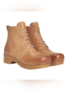 Dansko Women's Sigourney Honey Distressed Boots Arch Support 336581212 Size 38